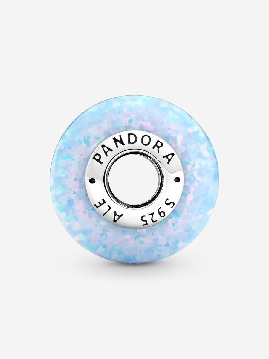 Opalescent Ocean Blue Charm - Sterling Silver - 791691C01