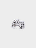 Triple Cross Curve Ring